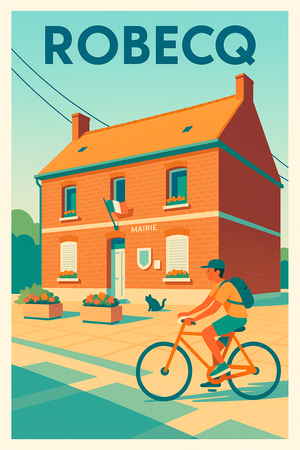 Affiche de Robecq - Charme tranquille au cœur du village