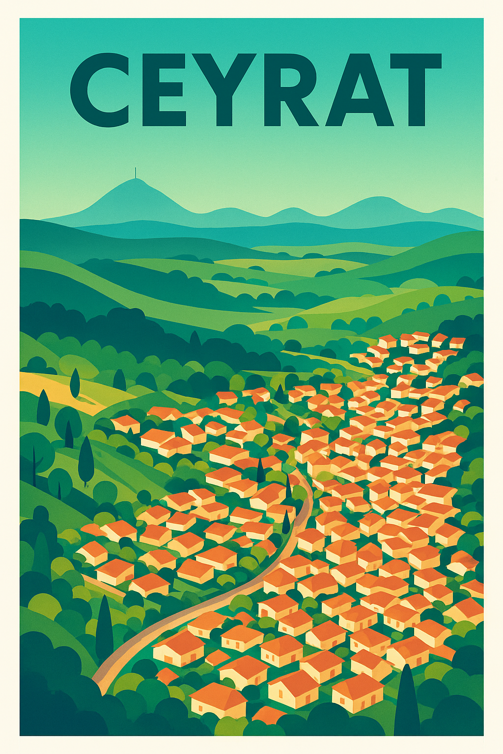 Affiche de Ceyrat - Charme et sérénité au cœur des volcans