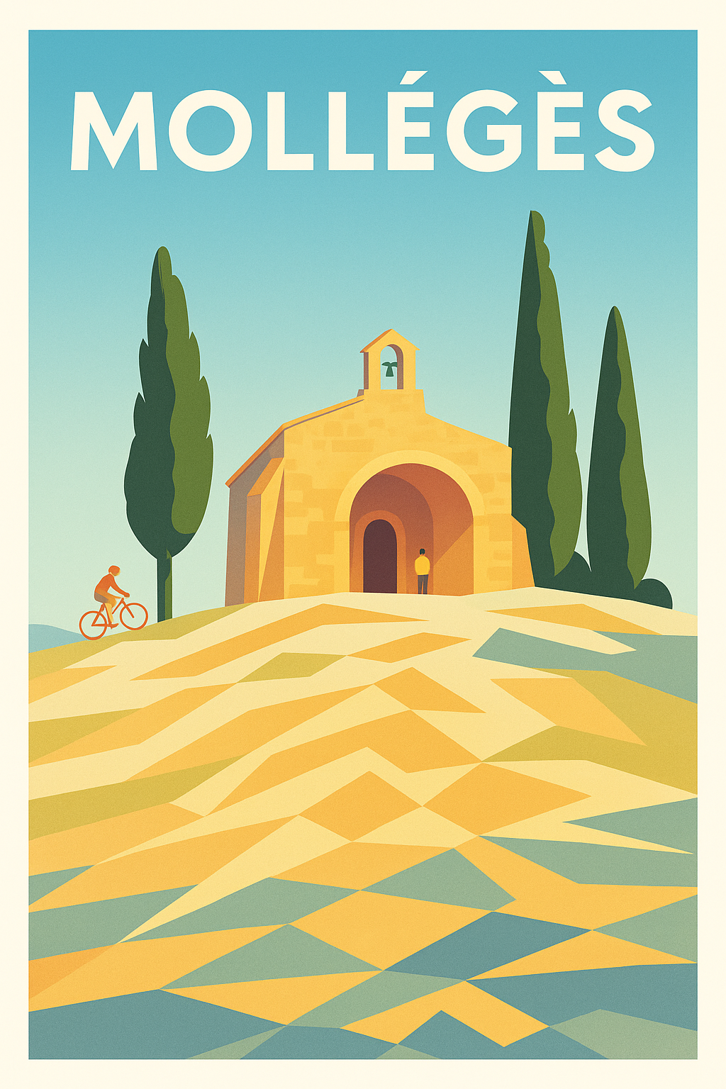 Affiche Mollégès — Lumières et Sérénité Provençale · poster d'art de Mollégès