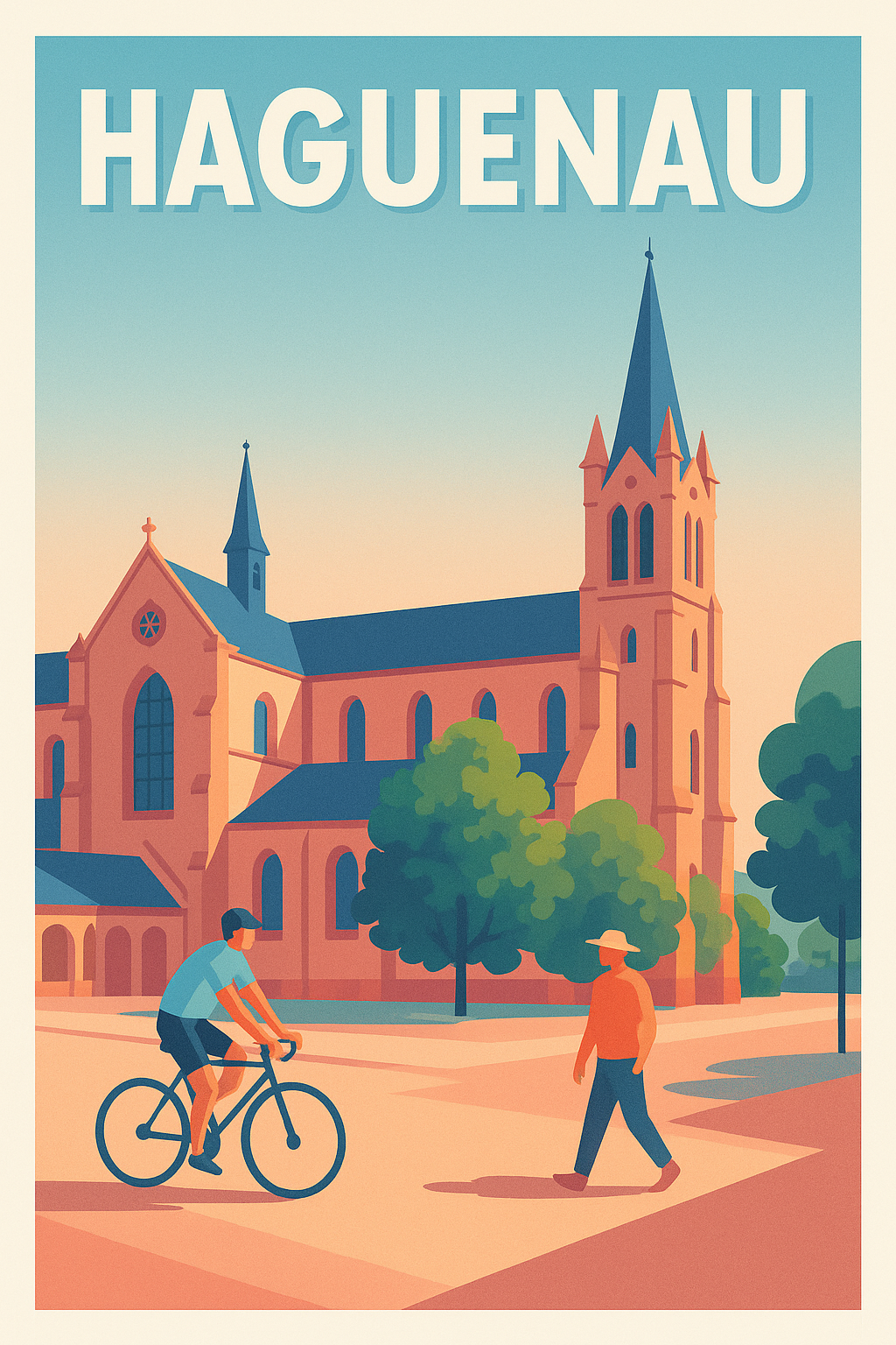 Affiche Haguenau — Charme et Sérénité au Cœur de la Ville · poster d'art de Haguenau