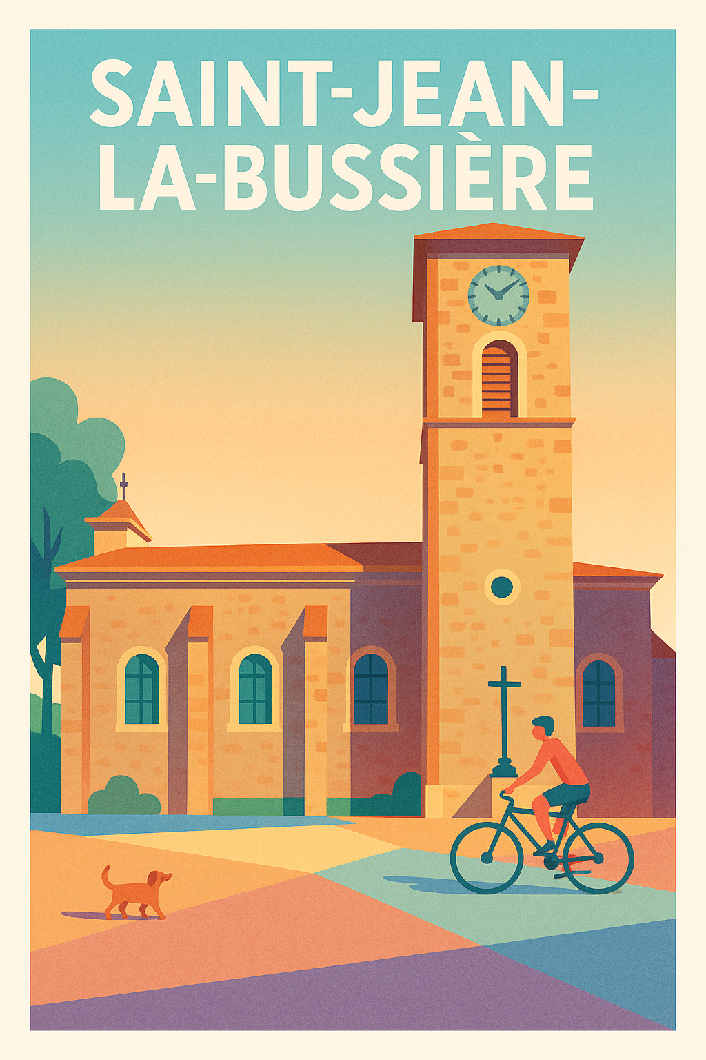 Affiche de Saint-Jean-la-Bussière - Charme bucolique au fil du temps