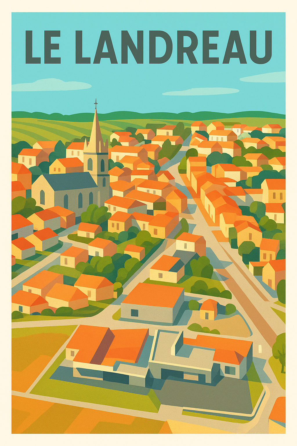 Affiche de Le Landreau - Charme authentique d'un village paisible
