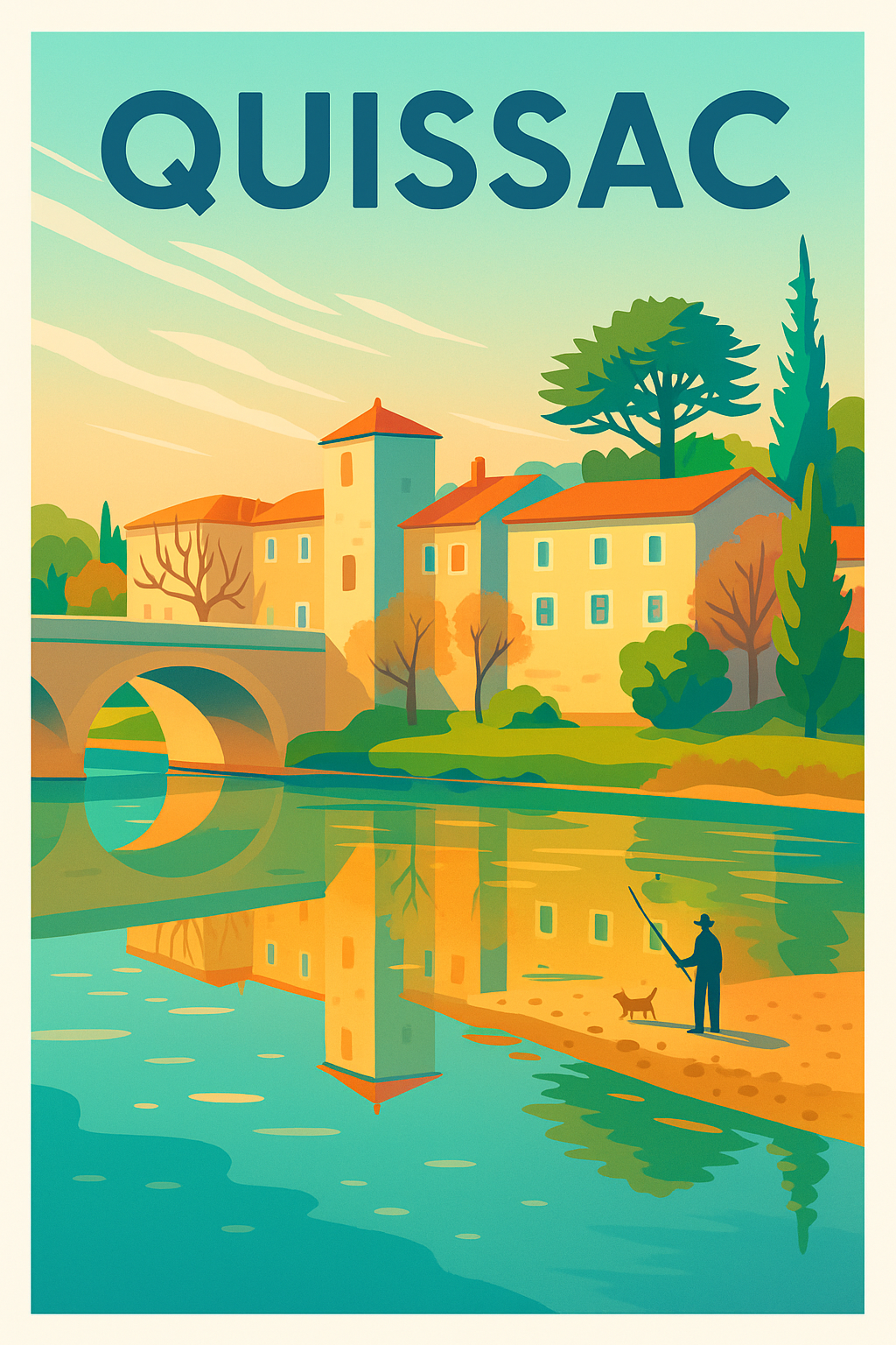 Affiche de Quissac - Charme pittoresque au bord de l'eau