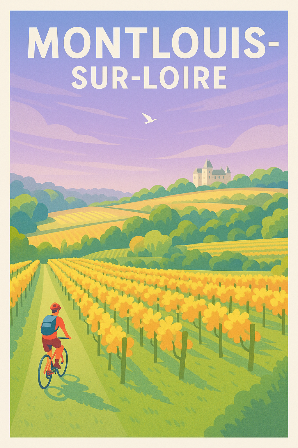 Affiche de Montlouis-sur-Loire - Escapade bucolique à vélo