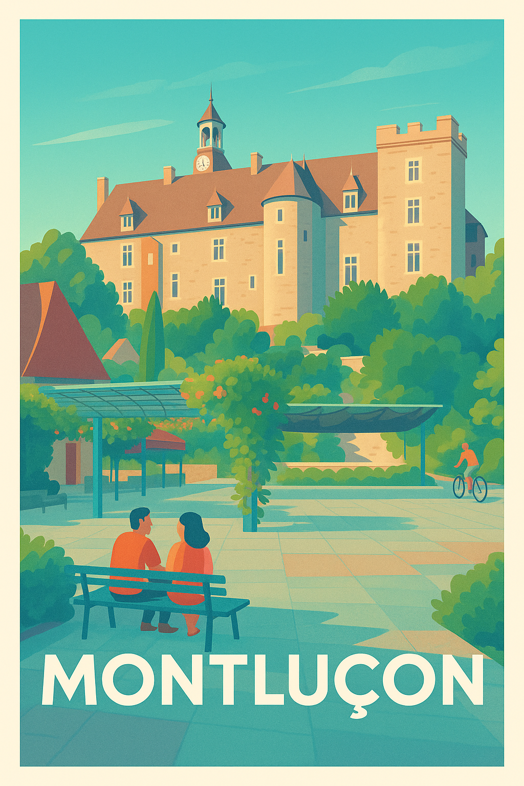 Affiche de Montluçon - Une escapade bucolique au cœur de l'Allier