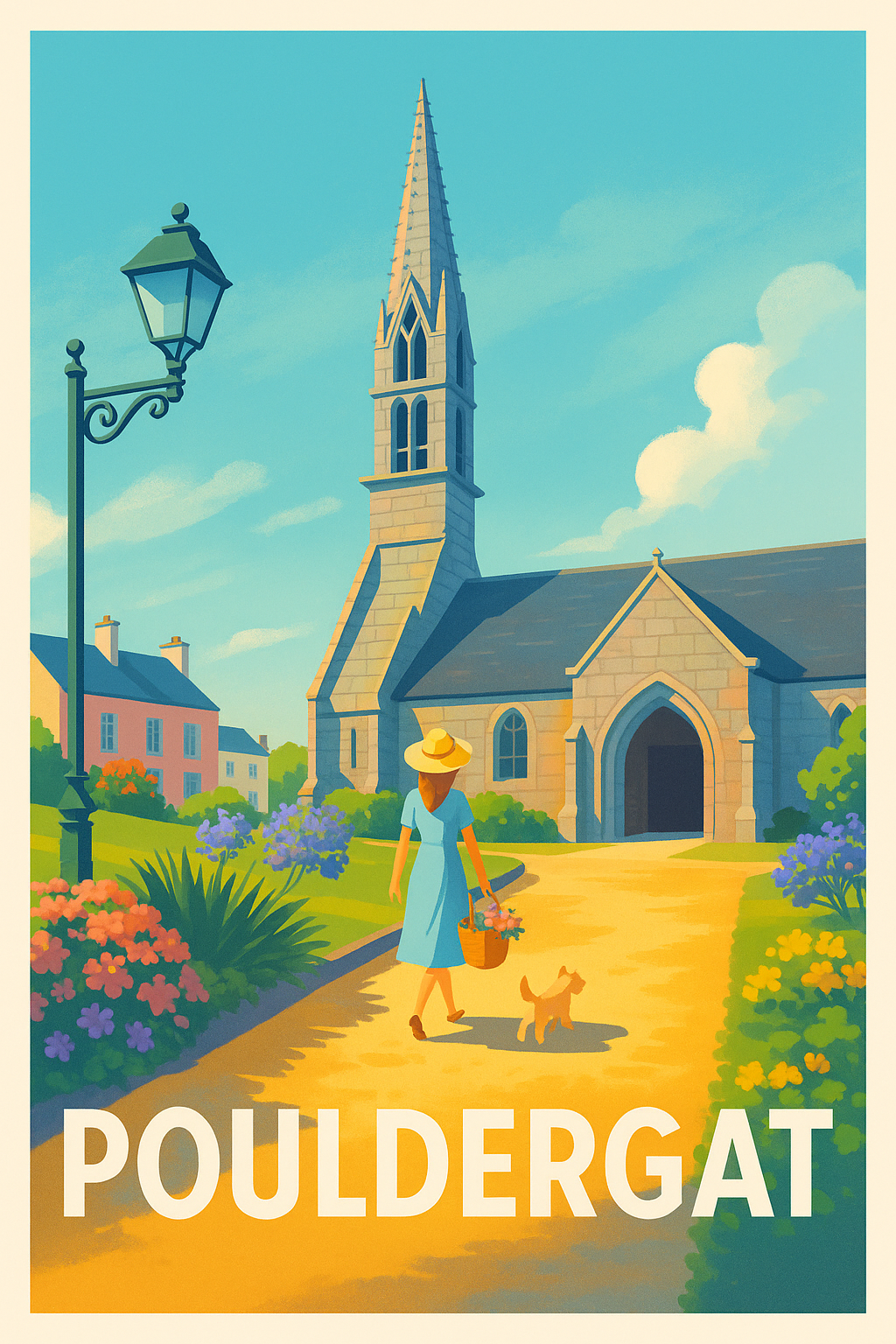 Affiche Pouldergat — Escapade bucolique au cœur du village · poster d'art de Pouldergat