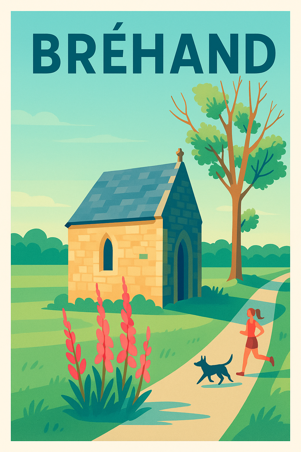 Affiche de Bréhand - Charme bucolique et nature paisible