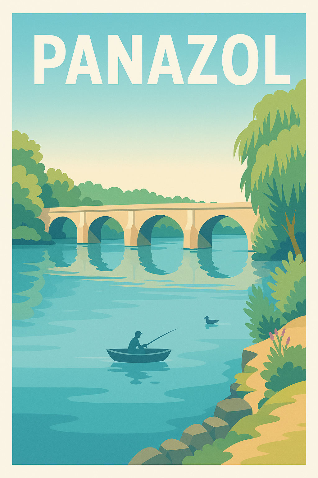 Affiche de Panazol - Sérénité au fil de l'eau