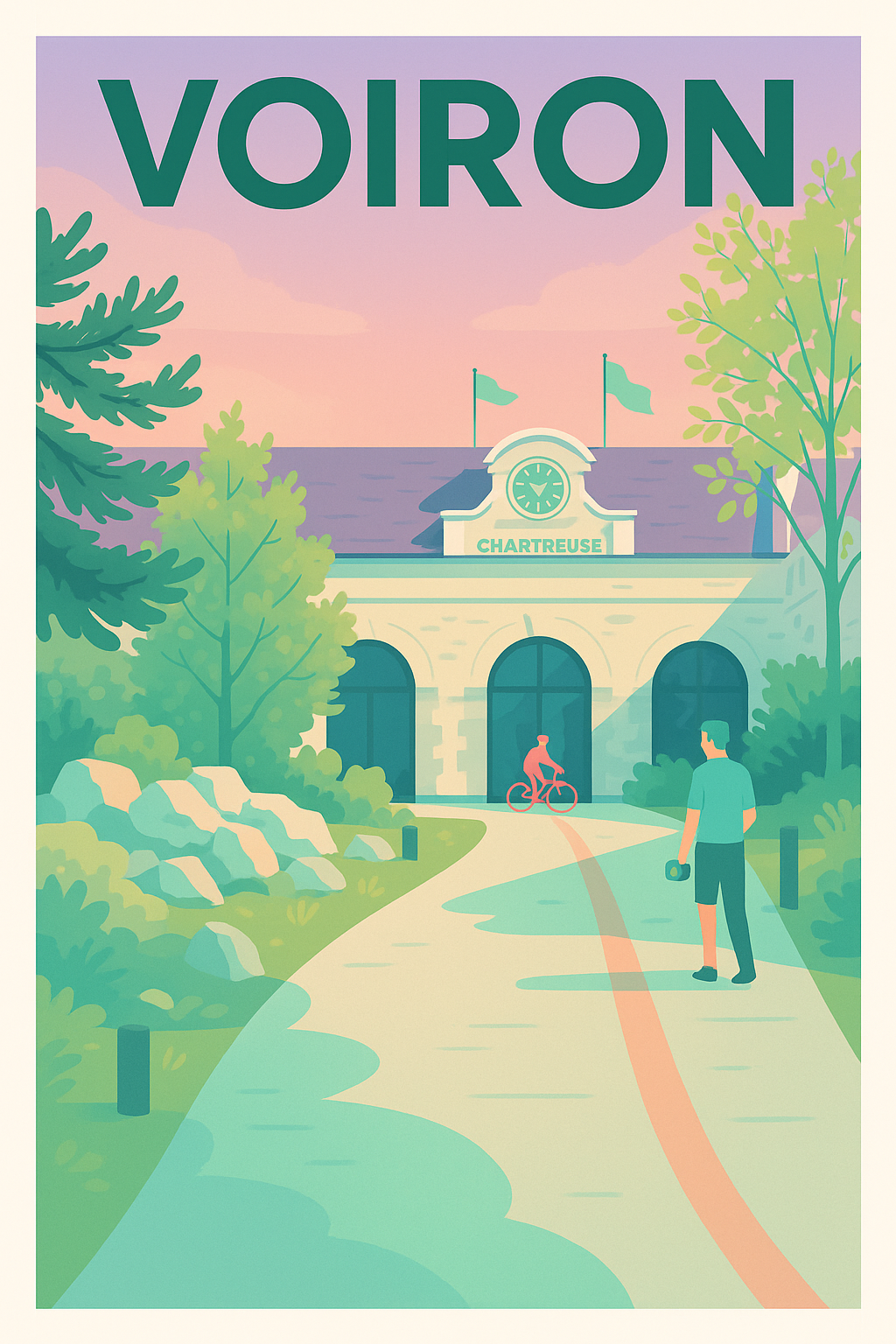 Affiche de Voiron - L'Entrée de la Chartreuse en Douceur