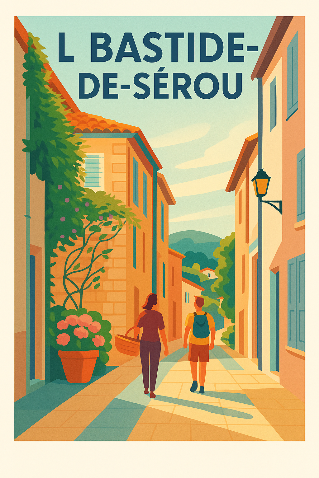 Affiche de La Bastide-de-Sérou - Flânerie en douce Provence Ariégeoise