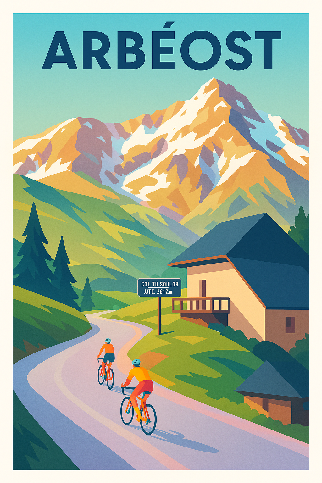 Affiche de Arbéost - Escapade cycliste au cœur des Pyrénées