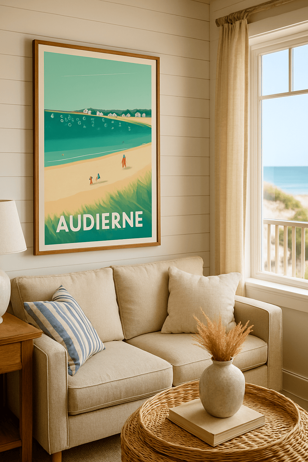 Affiche Audierne — Plages et Sérénité Bretonne · poster d'art de Audierne