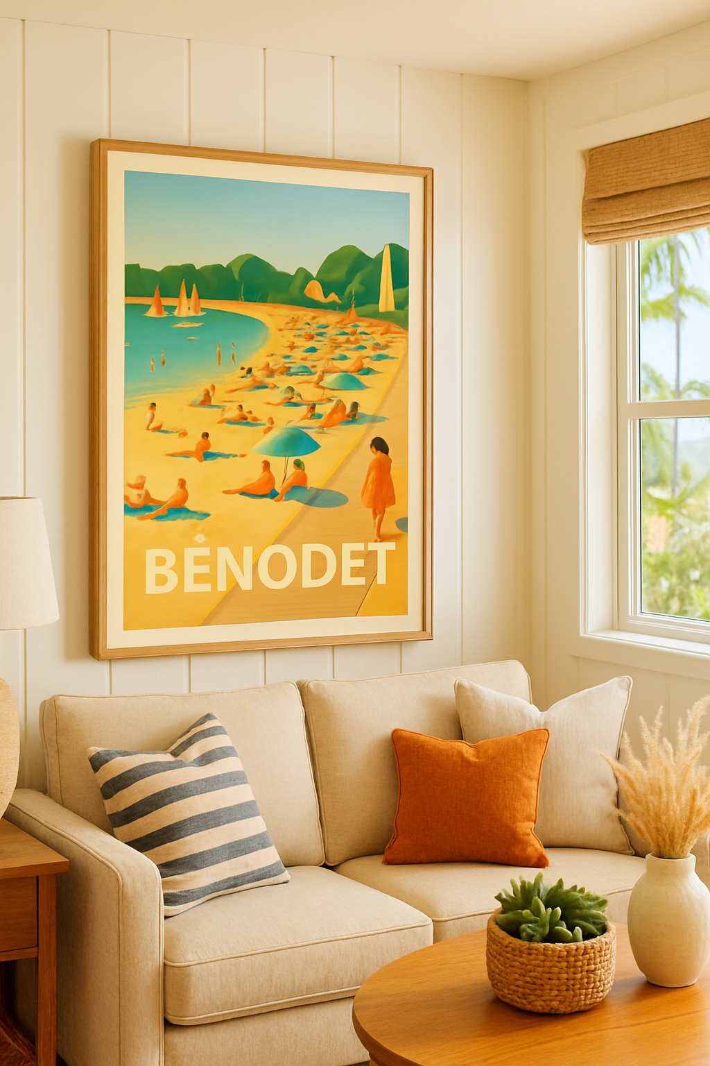 Affiche Bénodet — Évasion estivale en bord de mer · poster d'art de Bénodet
