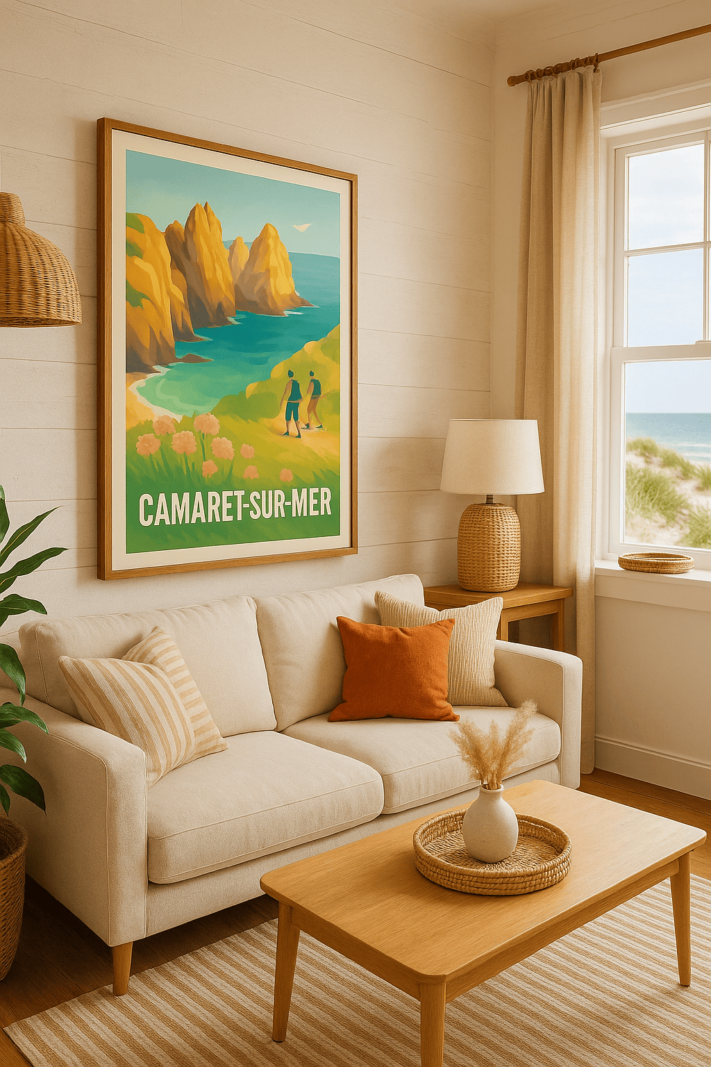 Finistère France Affiche de Camaret-sur-Mer - Échappée belle entre mer et falaises