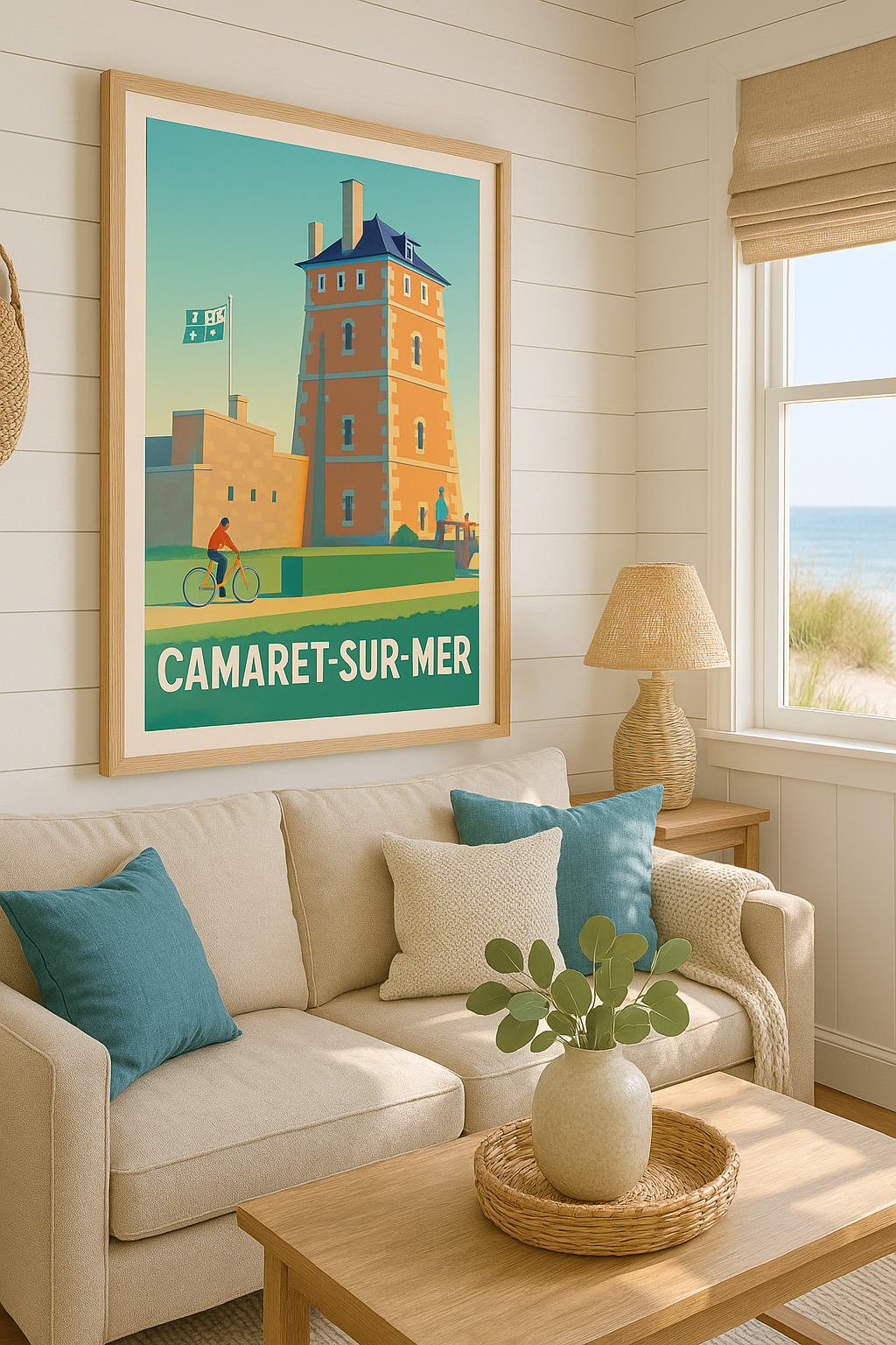 Finistère France Affiche de Camaret-sur-Mer - L'élégance historique en bord de mer