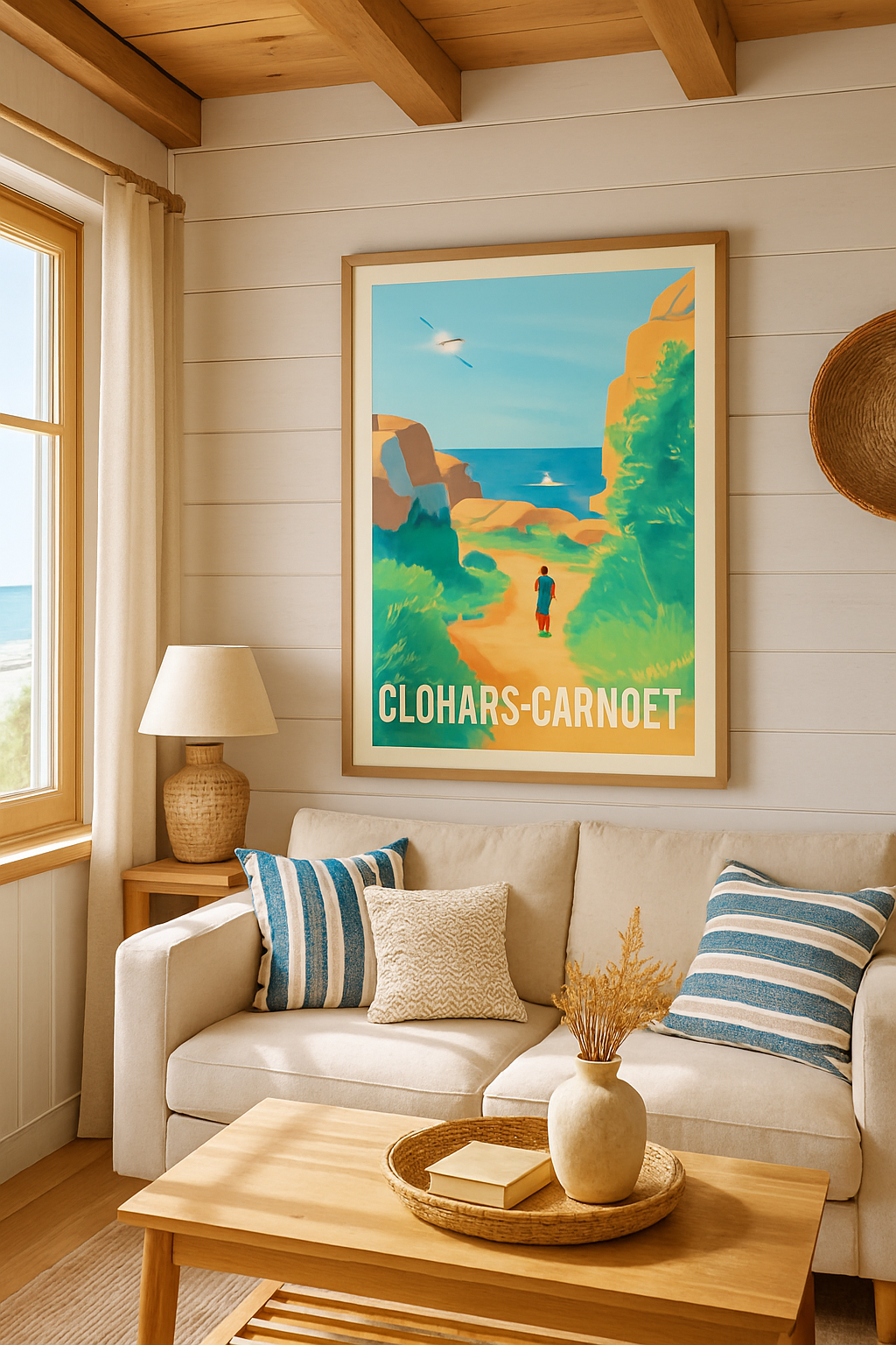 Affiche Clohars-Carnoët — Échappée belle sur la côte bretonne · poster d'art de Clohars-Carnoët