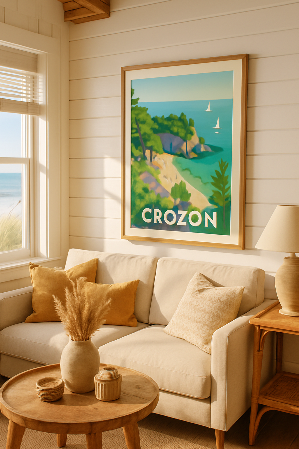 Finistère France Affiche de Crozon - L'évasion nature et mer en Bretagne