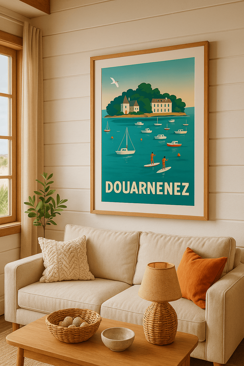 Finistère France Affiche de Douarnenez - L'évasion maritime bretonne