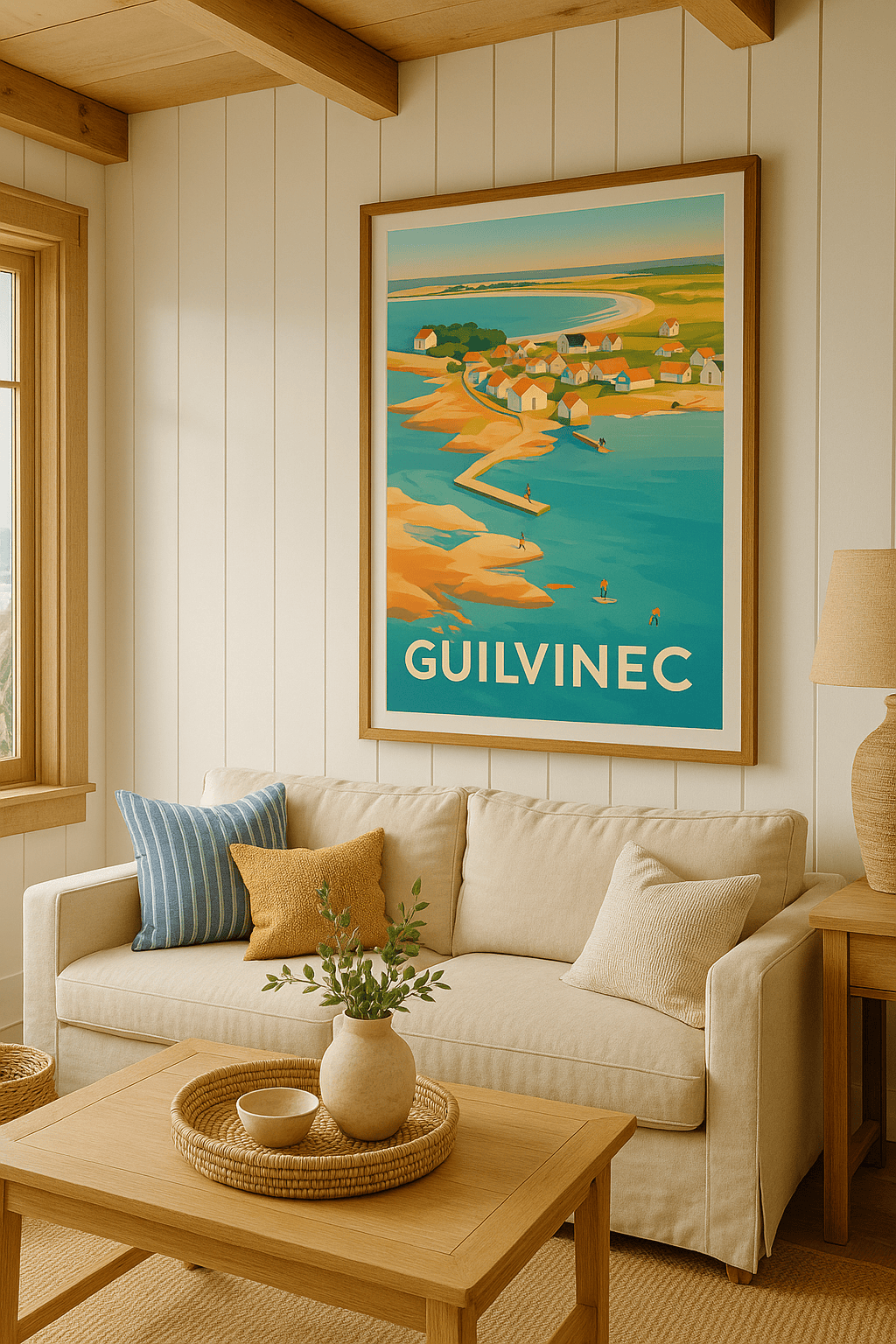 Affiche Guilvinec — Charme côtier et villages bretons · poster d'art de Guilvinec