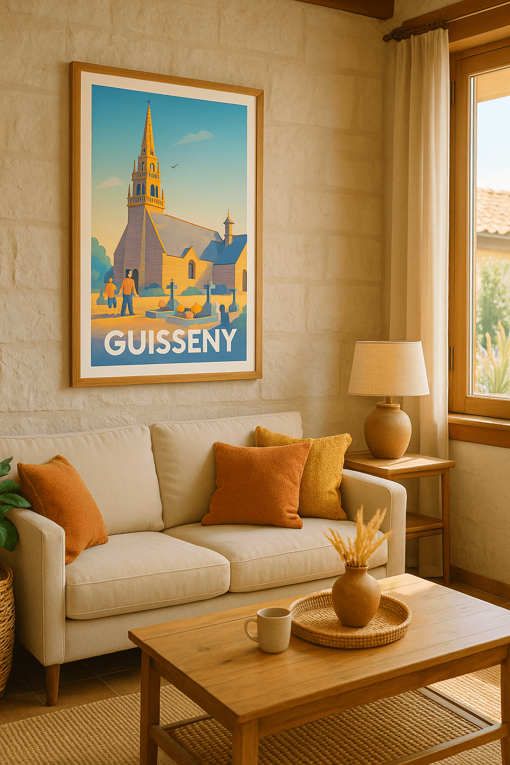 Affiche Guissény — Charme et sérénité bretonne · poster d'art de Guissény