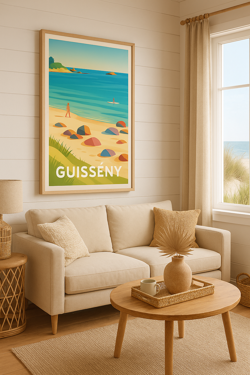 Affiche Guissény — Échappée belle sur la côte bretonne · poster d'art de Guissény