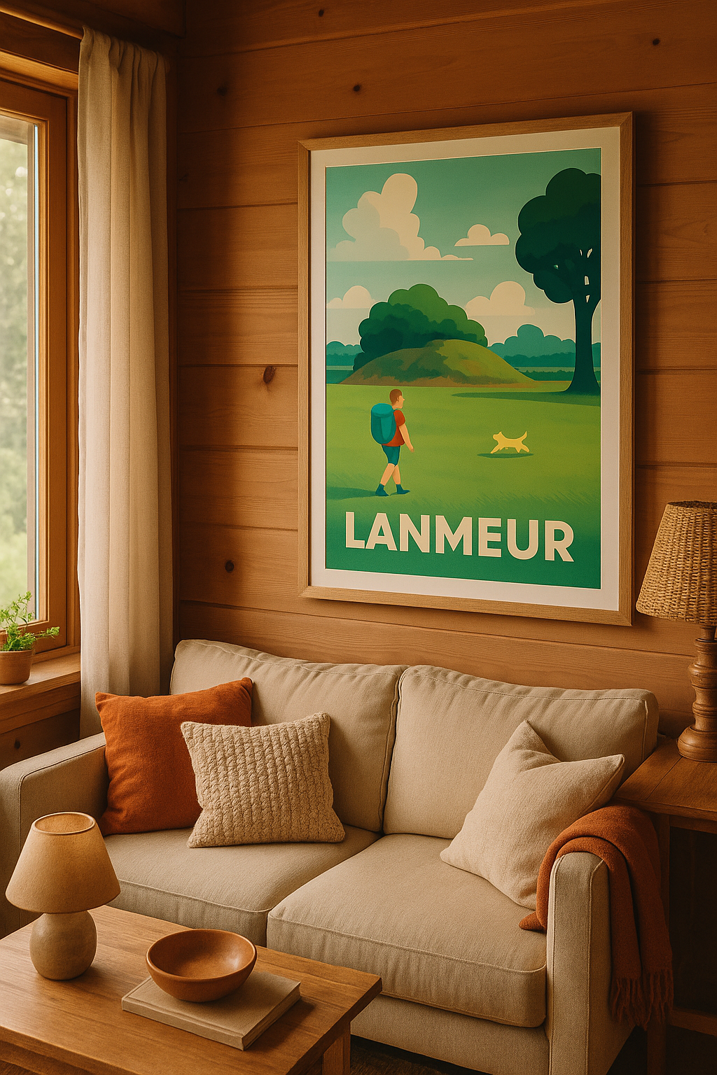 Affiche Lanmeur — Évasion nature et sérénité · poster d'art de Lanmeur