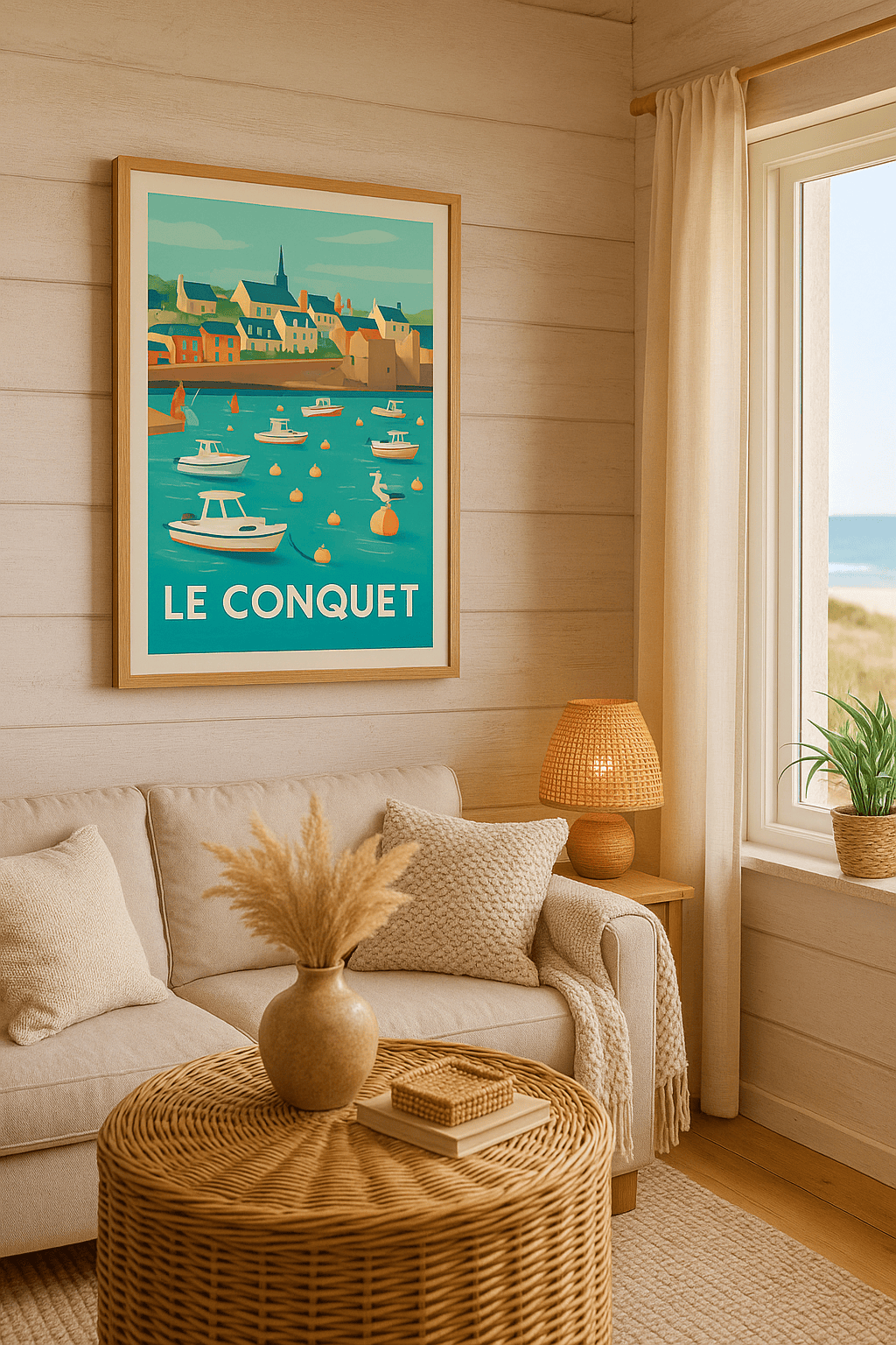 Finistère France Affiche de Le Conquet - Charme côtier et sérénité bretonne
