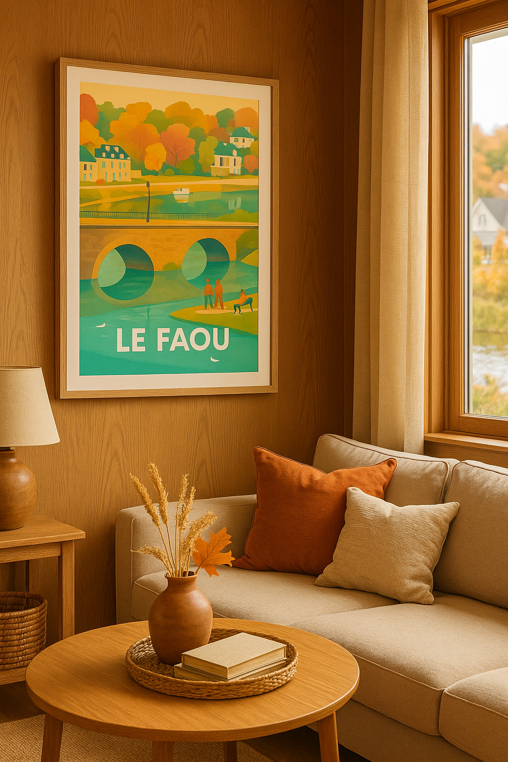 Affiche Le Faou — Charme et sérénité bretonne · poster d'art de Le Faou