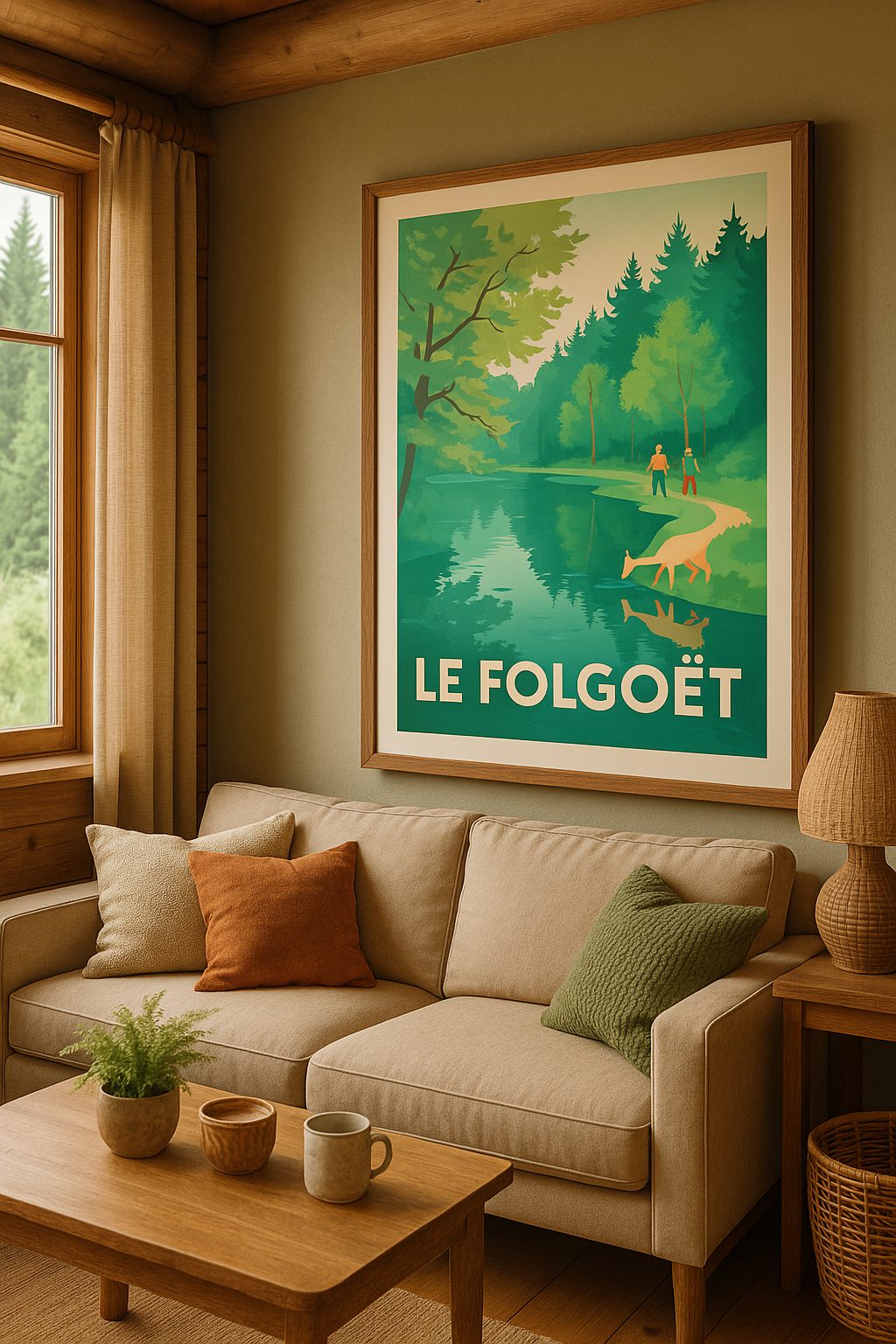 Affiche Le Folgoët — Évasion Nature au Cœur de la Bretagne · poster d'art de Le Folgoët