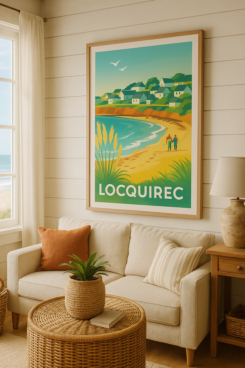 Affiche Locquirec — Évasion et douceur bretonne · poster d'art de Locquirec