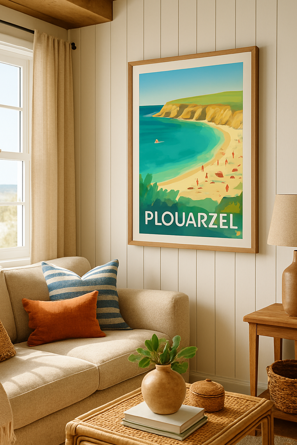 Affiche Plouarzel — Évasion côtière bretonne · poster d'art de Plouarzel