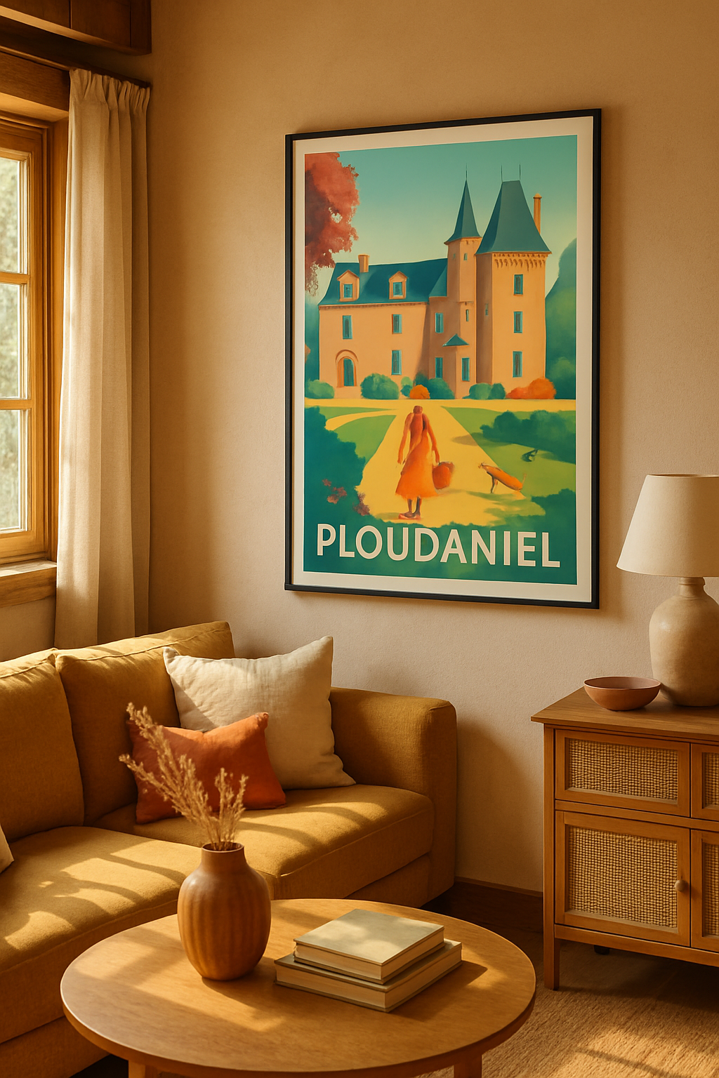 Affiche Ploudaniel — Charme bucolique et élégance bretonne · poster d'art de Ploudaniel