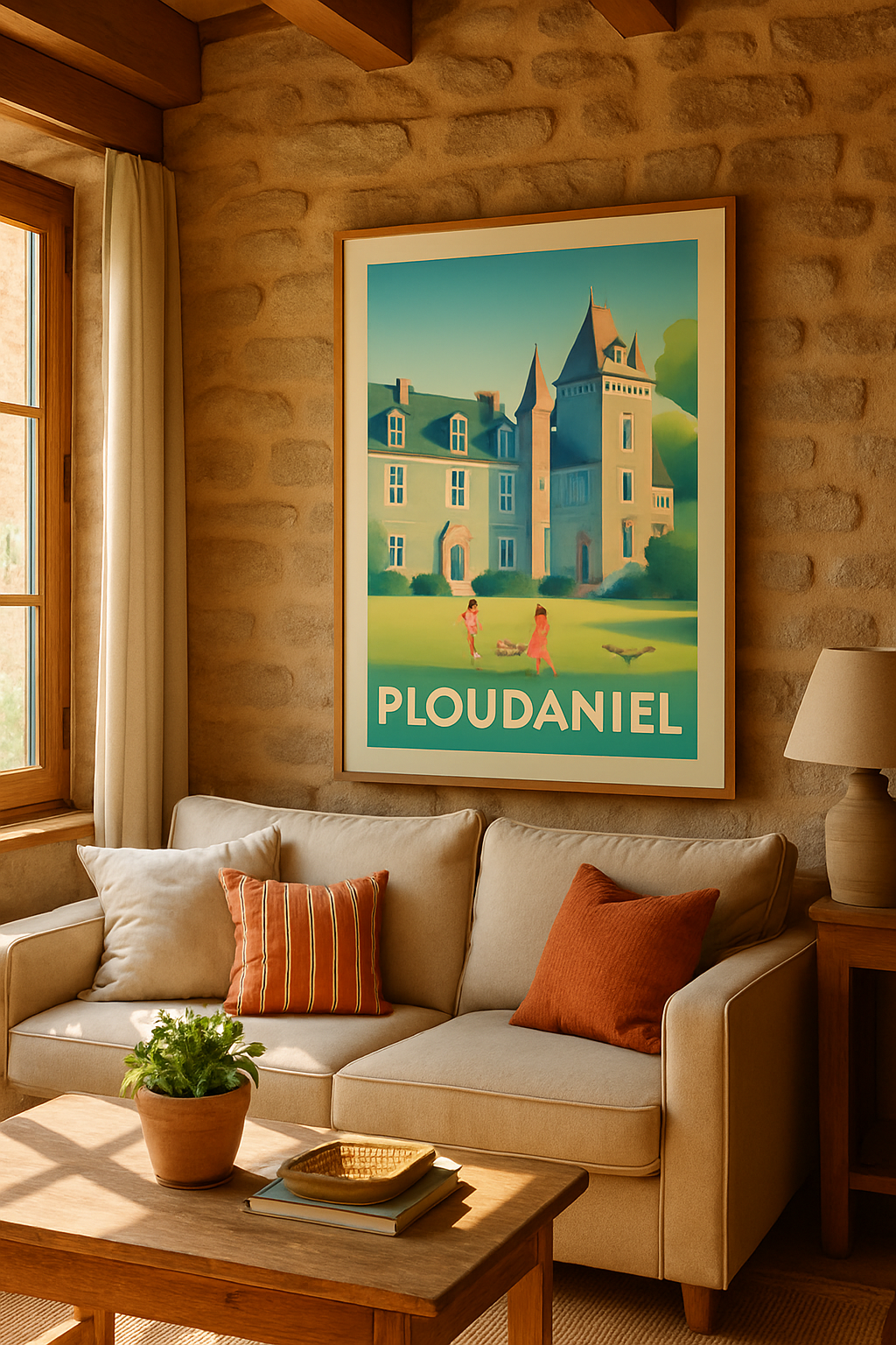 Affiche Ploudaniel — Charme et douceur bretonne · poster d'art de Ploudaniel