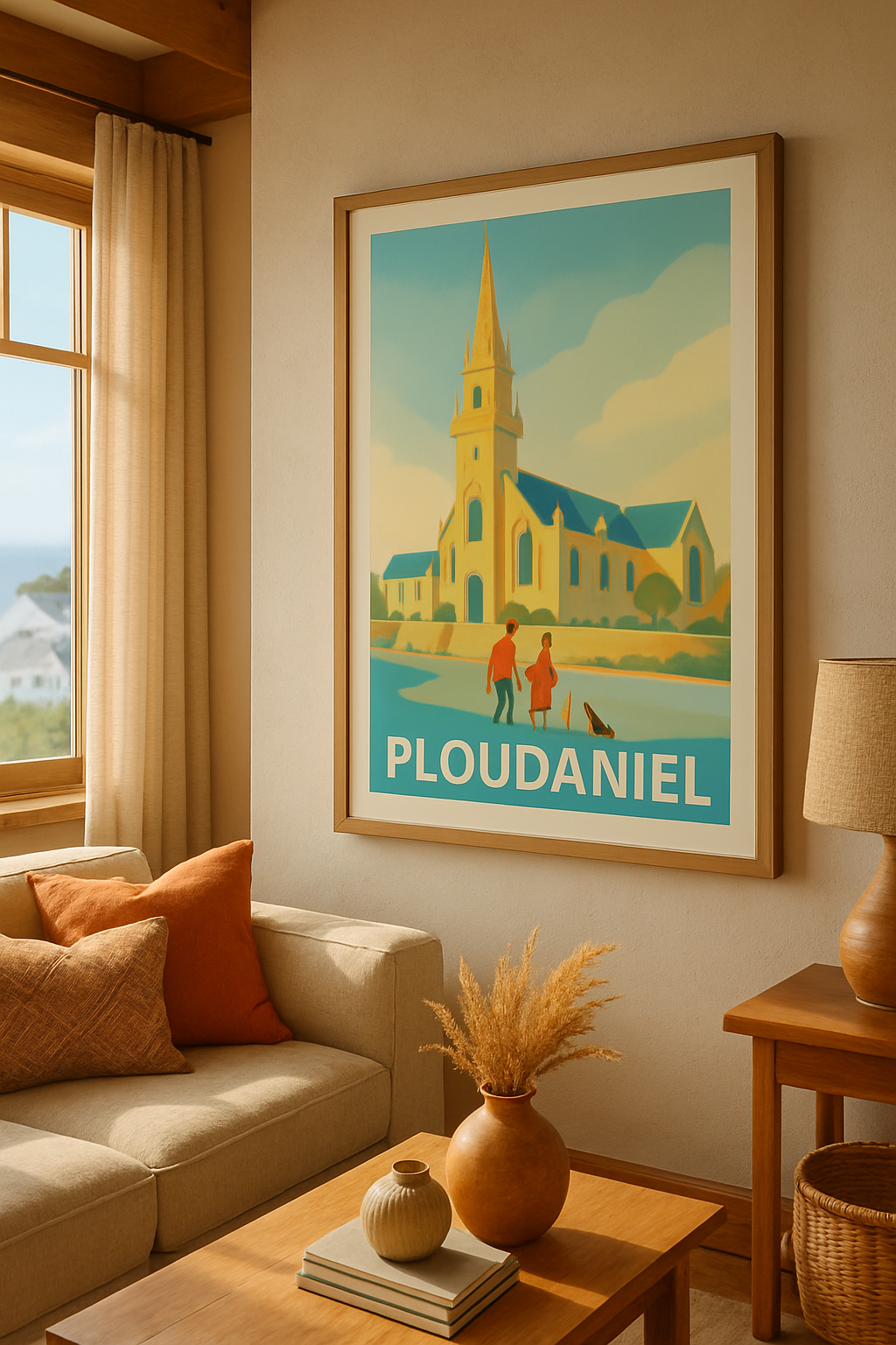 Affiche Ploudaniel — Charme et sérénité bretonne · poster d'art de Ploudaniel