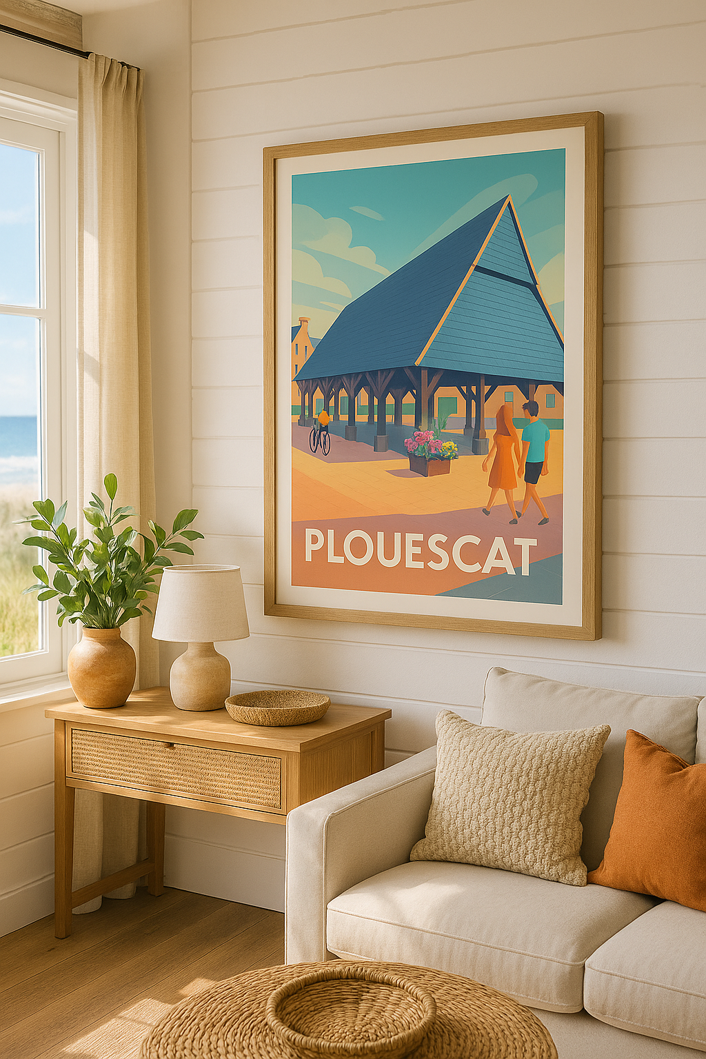 Affiche Plouescat — Charme et sérénité en Bretagne · poster d'art de Plouescat