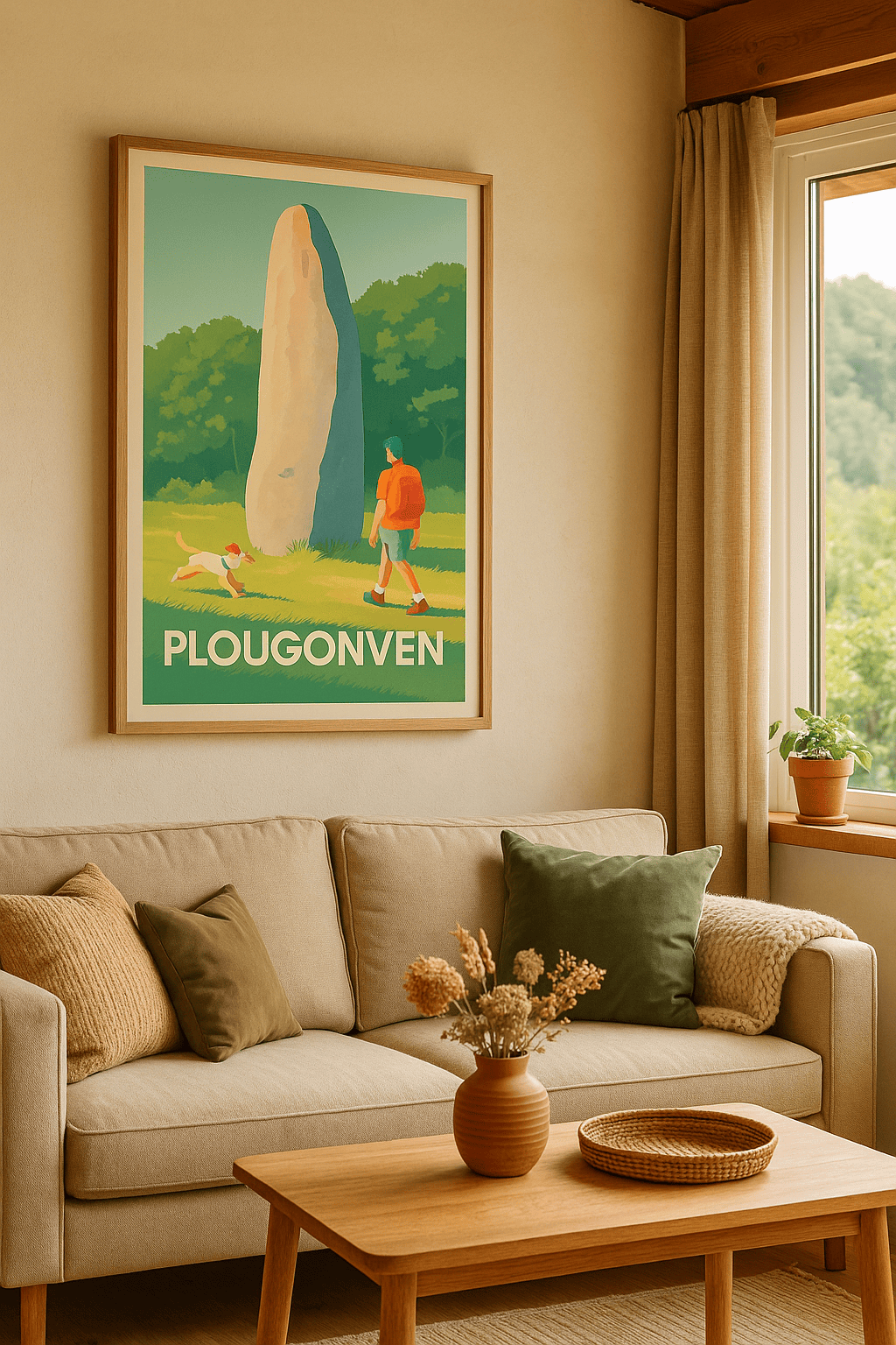 Affiche Plougonven — Escapade Nature et Mégalithes · poster d'art de Plougonven