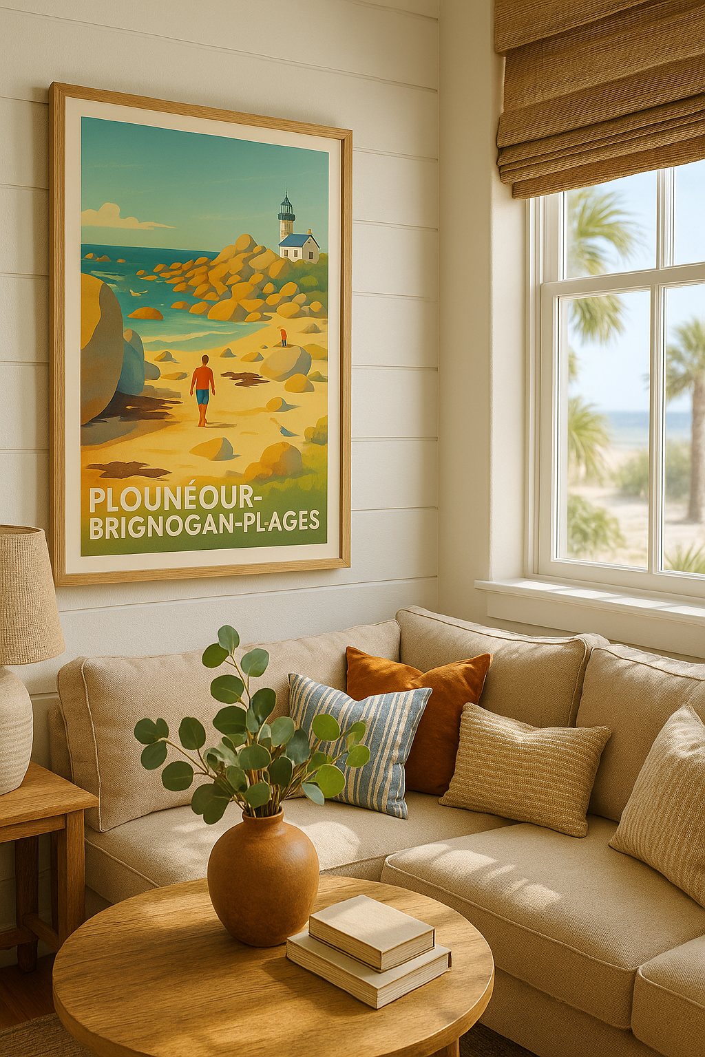 Finistère France Affiche de Plounéour-Brignogan-Plages - Un coin de paradis breton