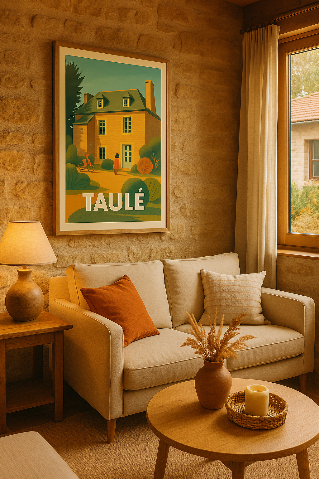 Affiche Taulé — Charme et Sérénité en Bretagne · poster d'art de Taulé
