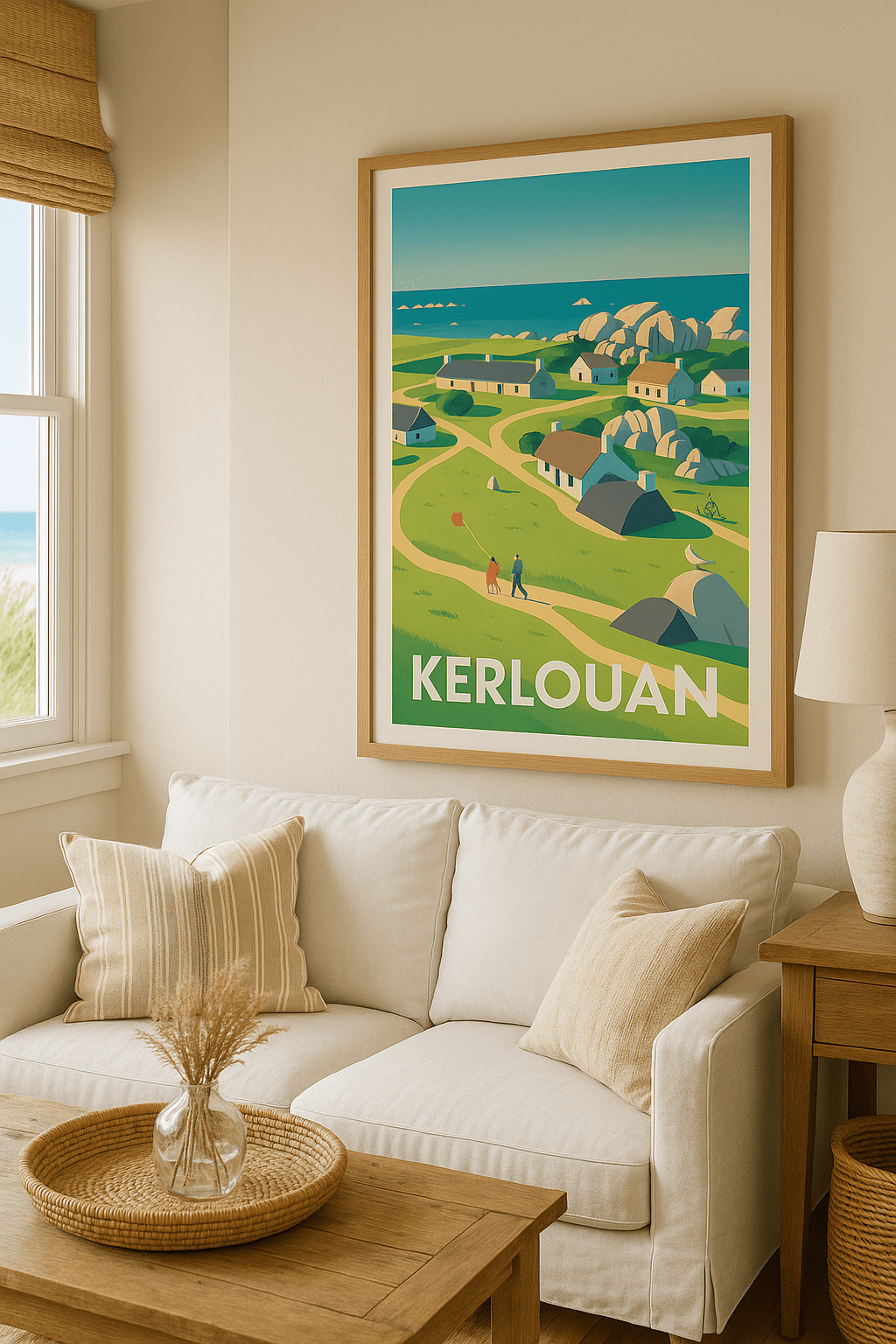 Affiche Kerlouan — Douceur de vivre en bord de mer · poster d'art de Kerlouan