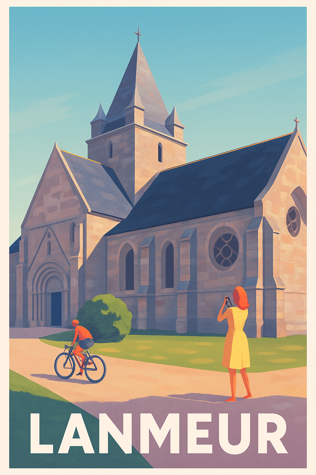 Affiche Lanmeur — Charme historique au cœur de la Bretagne · poster d'art de Lanmeur