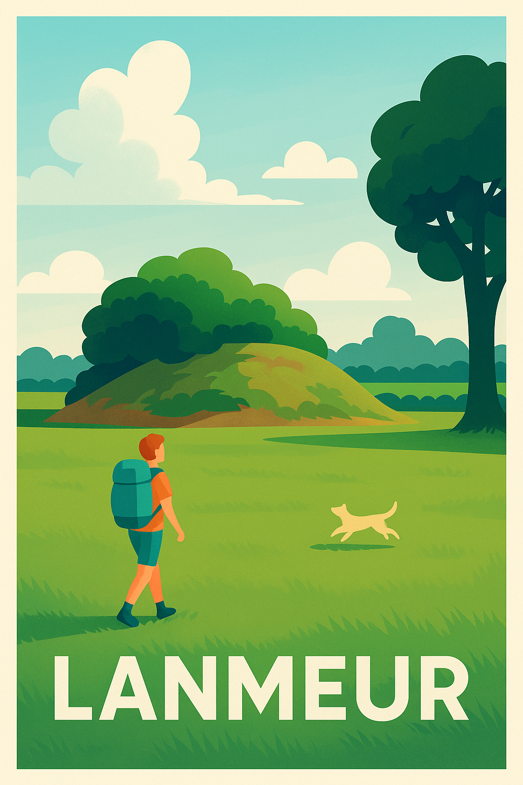 Affiche Lanmeur — Évasion nature et sérénité · poster d'art de Lanmeur