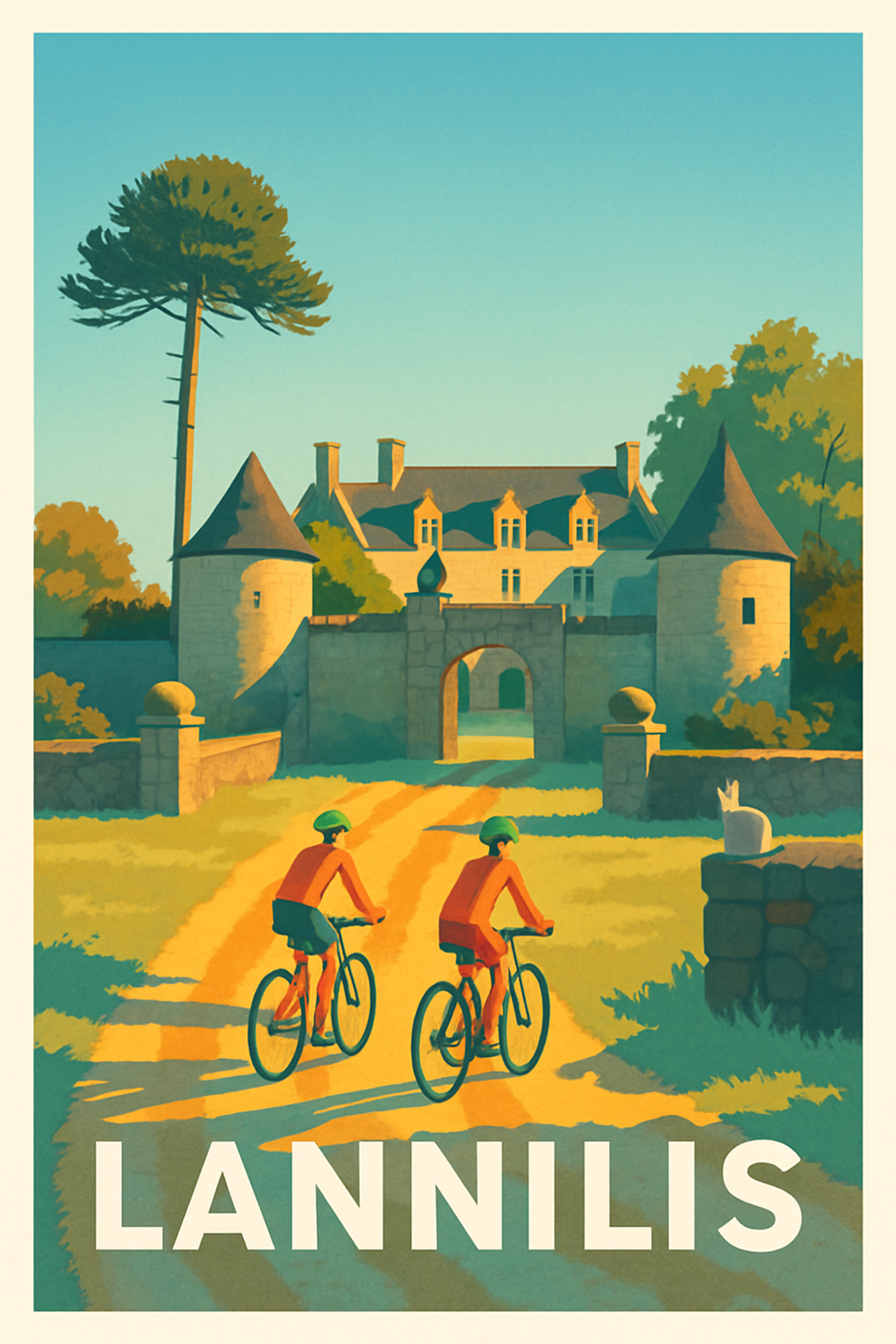 Affiche Lannilis — Charme bucolique et patrimoine breton · poster d'art de Lannilis