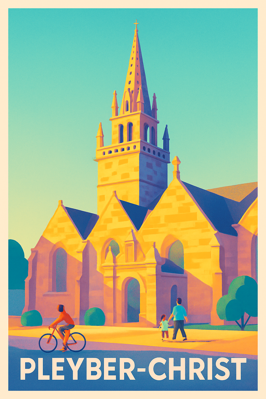 Affiche Pleyber-Christ — Charme et lumière nord-bretonne · poster d'art de Pleyber-Christ