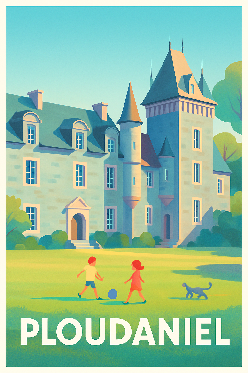 Affiche Ploudaniel — Charme et douceur bretonne · poster d'art de Ploudaniel