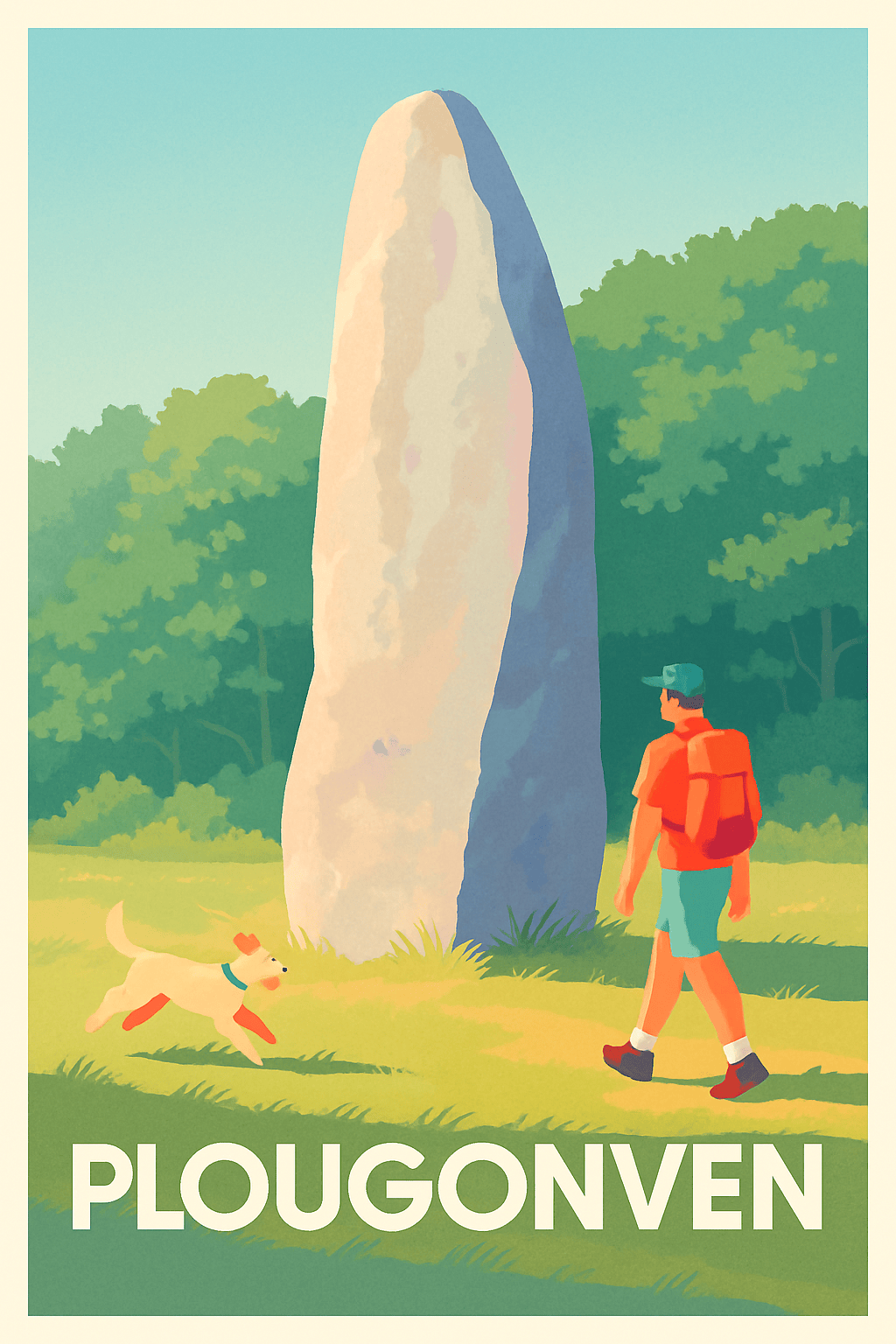 Affiche Plougonven — Escapade Nature et Mégalithes · poster d'art de Plougonven