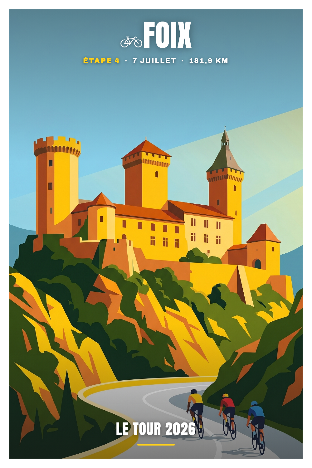 Affiche Foix - Le Tour 2026