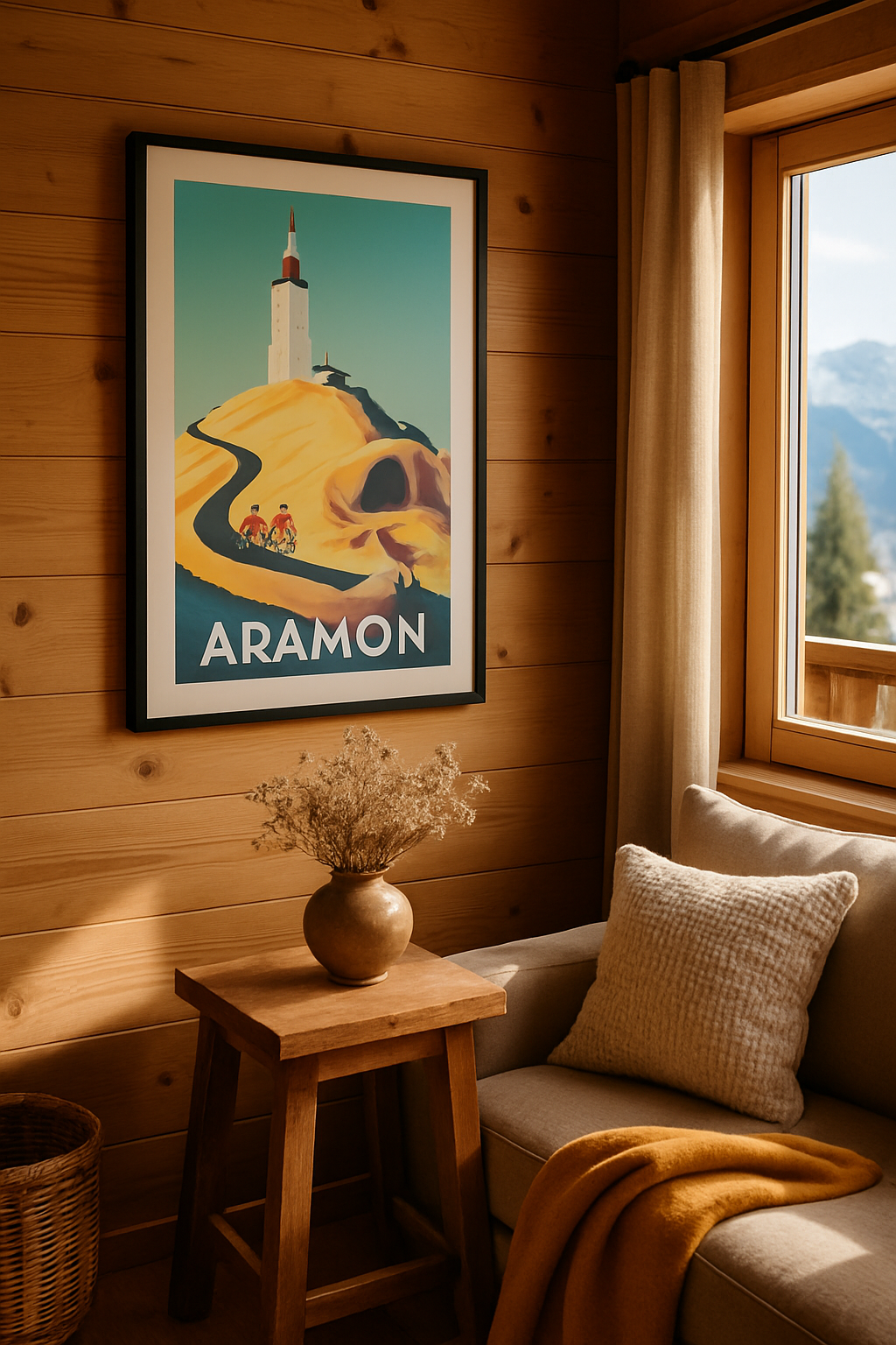 Gard France Affiche de Aramon - Escapade cycliste au sommet emblématique