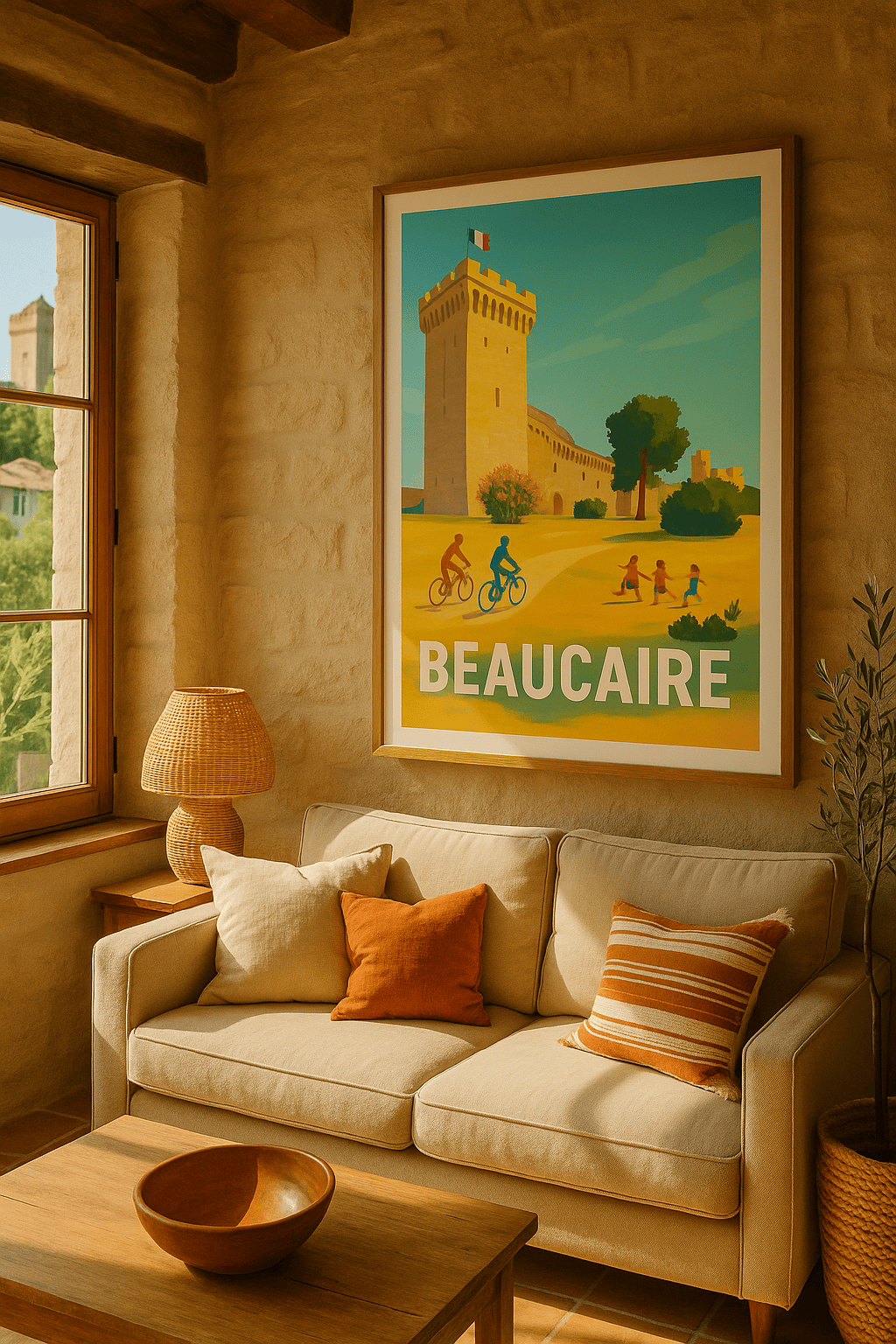 Affiche Beaucaire — Joyeux moments au cœur du patrimoine · poster d'art de Beaucaire