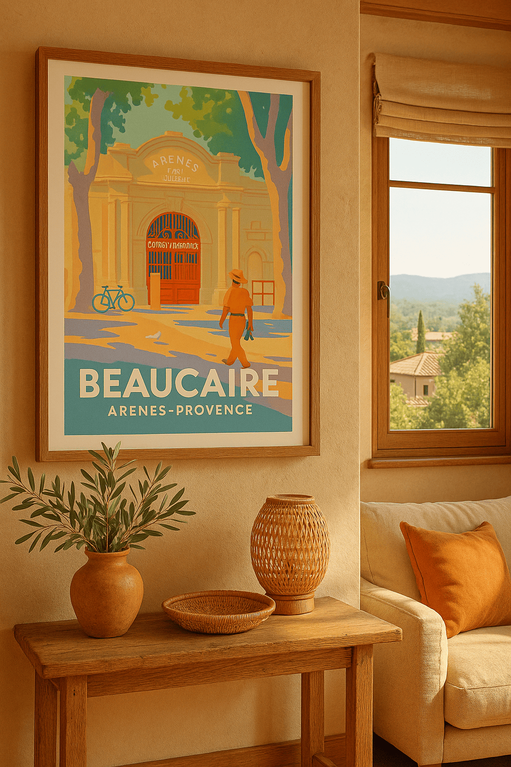 Affiche Beaucaire — L'élégance Provençale aux Arènes Paul Laurent · poster d'art de Beaucaire