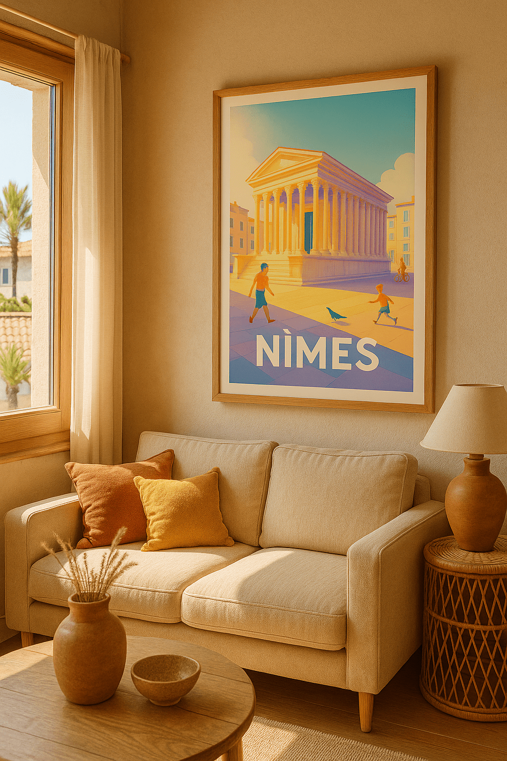 Affiche Nîmes - Splendeur antique sous le soleil du Sud - Afich